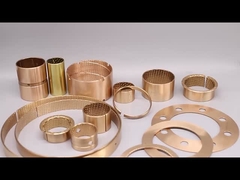 Oil Lubricated CuSn8P0.3 Wrapped Bronze Bushing Thin Wall With Through Oil Holes