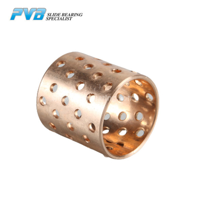 Dầu bôi trơn CuSn8P0.3 Tường mỏng bằng đồng bọc bằng đồng có lỗ thông qua dầu